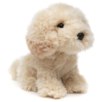 Cockapoo, sitzend - 18 cm (Höhe) -- Plüsch-Hund, Cocker Spaniel, Pudel
