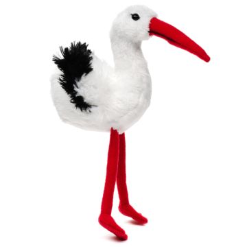 Storch Plushie - 19 cm (Höhe) -- Plüsch-Vogel