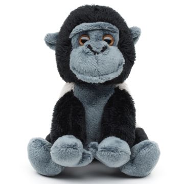 Gorilla Plushie, sitzend - 14 cm (Höhe) -- Plüsch-Affe