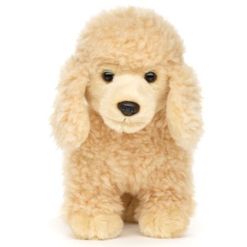 Pudel (apricot), stehend (ohne Leine) - 30 cm (Länge) -- Plüsch-Hund