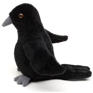 Rabe Plushie - 12 cm (Höhe) -- Plüsch-Vogel