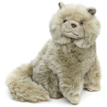 Perserkatze, sitzend (grau) - 25 cm (Höhe) -- Plüsch-Katze