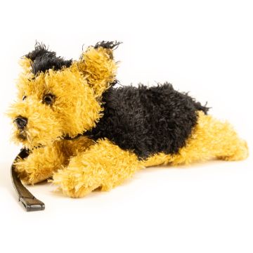 Yorkshire Terrier Plushie (mit Leine) - 21 cm (Länge) -- Plüsch-Hund