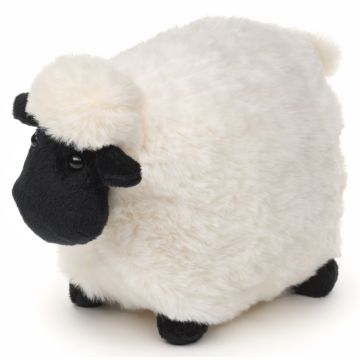 Sheep (black and white), standing - 19 cm (length)