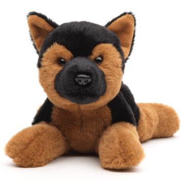 Deutscher Schäferhund, liegend - 27 cm (Länge) - 'Eco-Line' - 100 % recyceltes Material -- Plüsch-Hund
