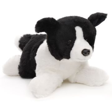 Border Collie, liegend - 30 cm (Länge) - 'Eco-Line' - 100 % recyceltes Material -- Plüsch-Hund
