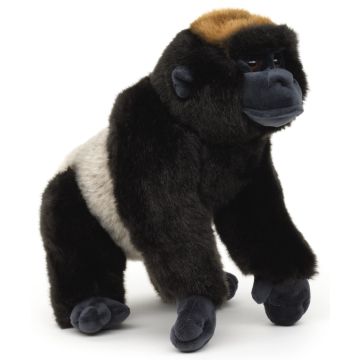 Gorilla, stehend - 23 cm (Länge) -- Plüsch-Affe