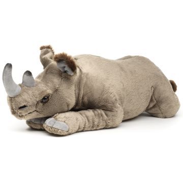Nashorn, liegend - 50 cm (Länge) - 'Eco-Line' - 100 % recyceltes Material